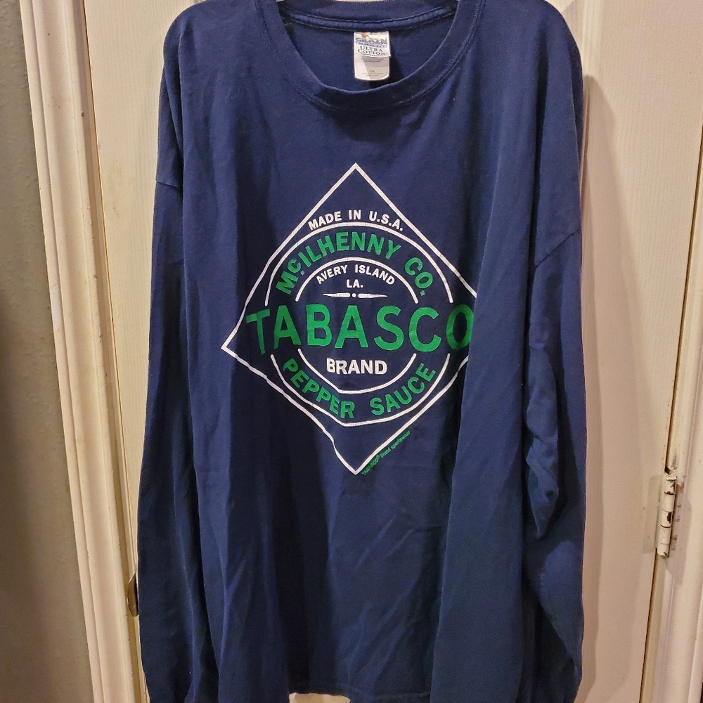 2XL TABASCO HOT SAUCE LONG SLEEVE TSHIRT